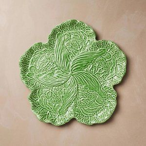 John Derian for Target Cabbage Stoneware Serving Platter, green, 16 inch size
